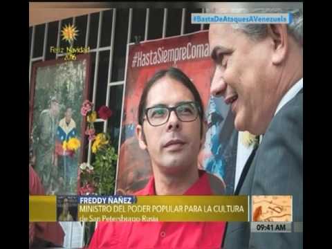 Ministro de Cultura Freddy Ñáñez desde Rusia, contacto telefónico con La Librería Mediática