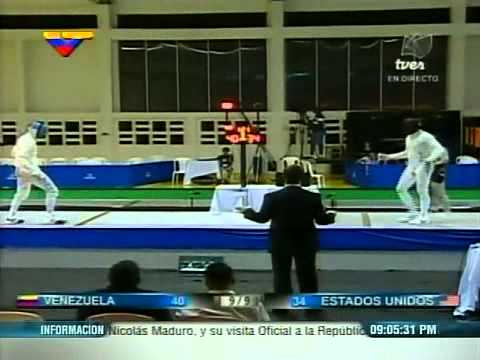 Silvio Fernández vence y logra ORO del equipo de espada venezolano en Panamericano de Esgrima