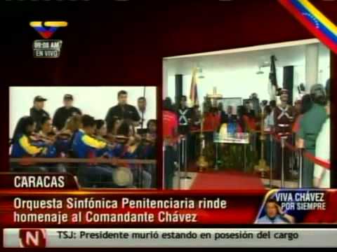 Orquesta Penitenciaria realizó homenaje al Comandante Chávez