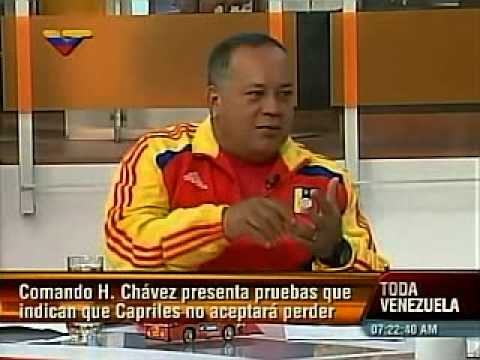 Entrevista a Diosdado Cabello en Dando y Dando (2/2): Capriles desconocerá resultados