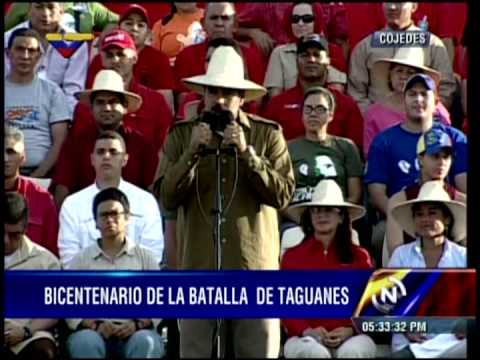 Bicentenario de la Batalla de Taguanes parte 3: Discurso completo de Nicolás Maduro