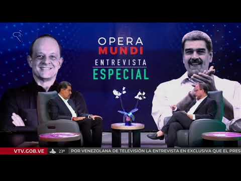 Maduro en entrevista con Opera Mundi, con Breno Altman