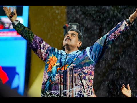 Maduro en acto de campaña en Caracas, 4 de julio de 2024