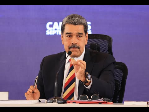 Maduro en rueda de prensa con medios internacionales, 1 de septiembre de 2025
