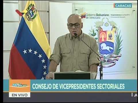 Vicepresidente de comunicación Jorge Rodríguez sobre reunión de vicepresidentes sectoriales
