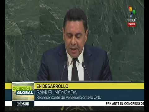 Intervención de Samuel Moncada (Venezuela) en Sesión de la ONU sobre Palestina