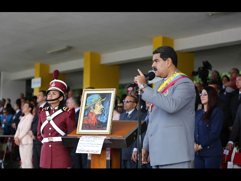 Bicentenario de Ezequiel Zamora: Discurso de Nicolás Maduro iniciando Desfile