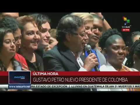 Discursos de Gustavo Petro y Francia Márquez tras vencer en elecciones presidenciales de Colombia
