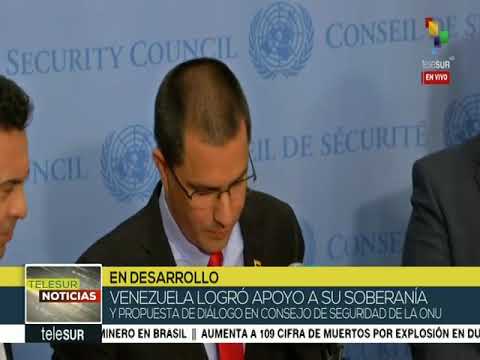 Jorge Arreaza, rueda de prensa tras sesión del Consejo de seguridad de la ONU sobre Venezuela