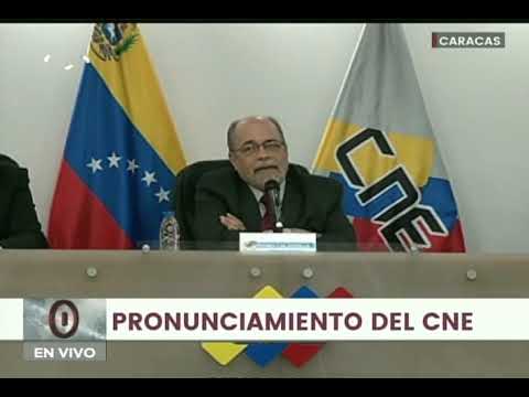 Pedro Calzadilla en rueda de prensa CNE: Se permisan nuevos partidos y organizaciones, 29 junio 2021