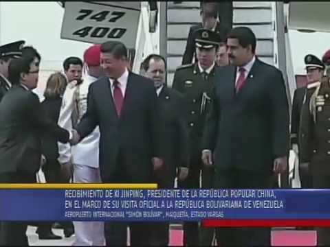 Presidente de República Popular China, Xi Jinping, es recibido en Venezuela