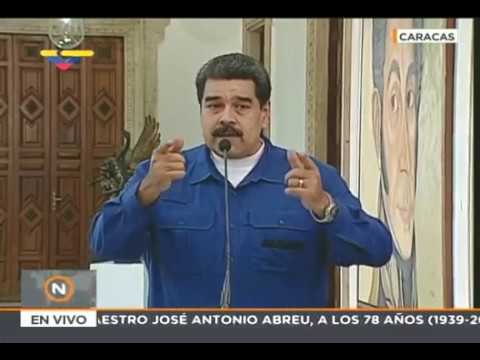 Presidente Maduro se expresa tras el deceso de José Antonio Abreu, padre del Sistema de Orquestas