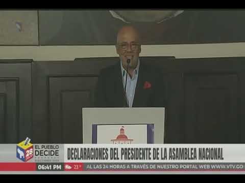 Jorge Rodríguez convoca marchas del chavismo este martes a Miraflores y denuncia hechos violentos