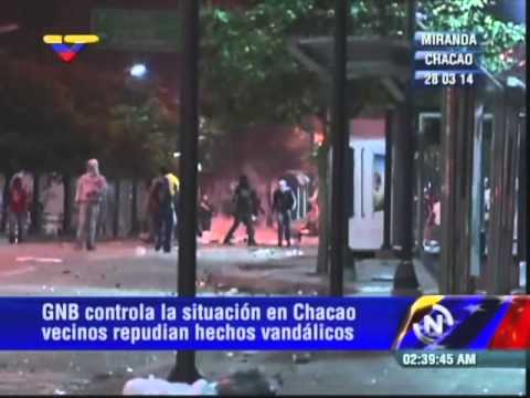 Reporte desde guarimbas violentas en Chacao, sábado 29M, 2:32 AM