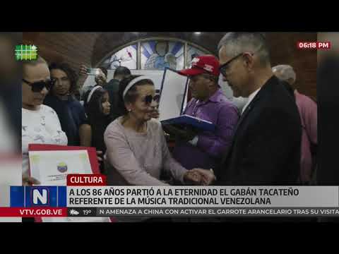Funeral del Gabán Tacateño, Emenecio Sánchez: Le entregan Orden Libertadores de Venezuela