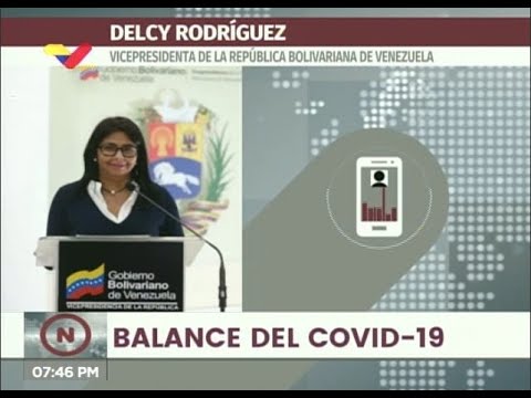 Reporte Coronavirus Venezuela, 23/07/2020: 449 casos y 5 fallecidos, informó Delcy Rodríguez