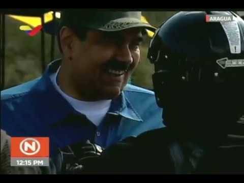 Presidente venezolano Nicolás Maduro participa en ejercicios militares en Turiamo, estado Aragua