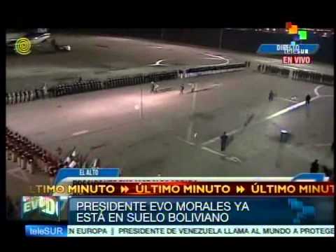 Completo: Llegada de Evo Morales a Bolivia luego del atentado y secuestro en Europa