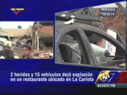 Reporte de VTV sobre explosión restaurant en Campo Claro (Caracas) 10/5/2014