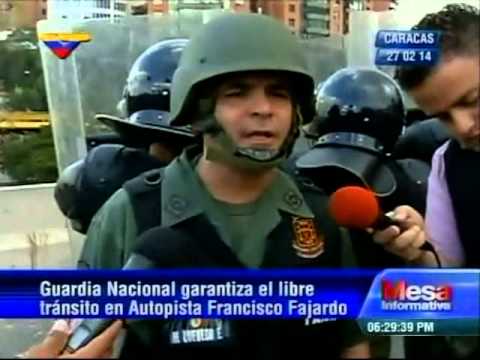 Opositores cometen estragos en Las Mercedes, GNB mantiene orden en autopista