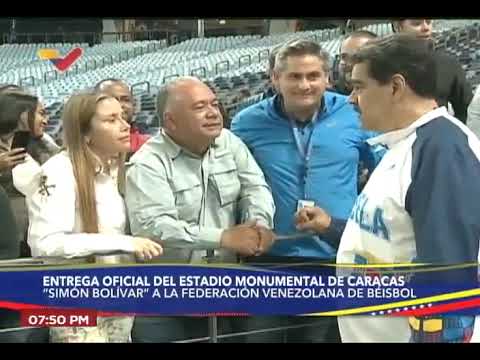 Maduro entrega estadio Monumental de La Rinconada a la Confederación de Béisbol del Caribe