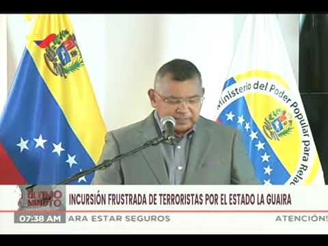 Néstor Reverol: Gobierno venezolano desbarata intento de incursión en La Guaira desde Colombia