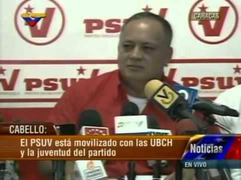 Rueda de prensa del PSUV, lunes 10 de febrero 2014, Diosdado Cabello