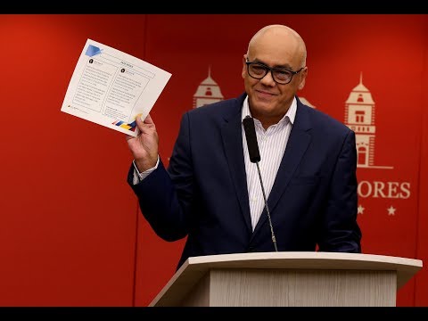 Jorge Rodríguez, rueda de prensa sobre sucesos en frontera Venezuela-Colombia, 24/02/2019