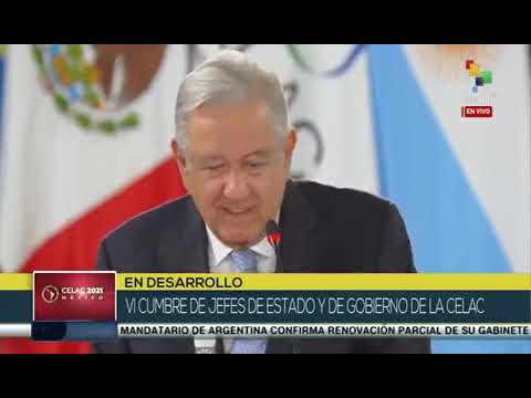 Cumbre Presidencial de la CELAC en México, completa, 18 de septiembre de 2021