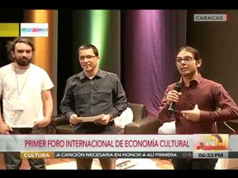 Primer Foro Internacional de Economía Cultural en interacción con el Presidente Maduro