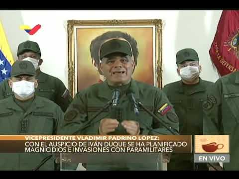 Ministro de Defensa de Venezuela lee comunicado sobre Colombia, conspiraciones y grupos armados