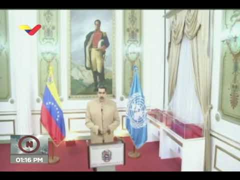 Presidente Nicolás Maduro en la ONU, reunión de alto nivel por 75 aniversario, 21 septiembre 2020