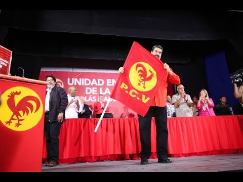Acto completo del PCV dándole su apoyo a Maduro como candidato presidencial