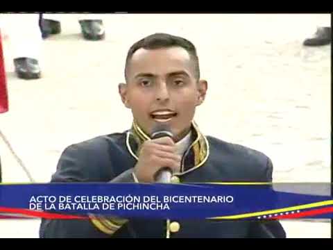 Bicentenario de la Batalla de Pichincha: Acto en Los Próceres