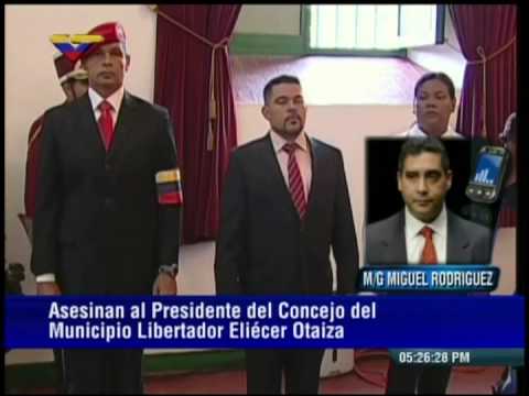 Confirman asesinato de Eliecer Otaiza: palabras de ministro Miguel Rodríguez Torres
