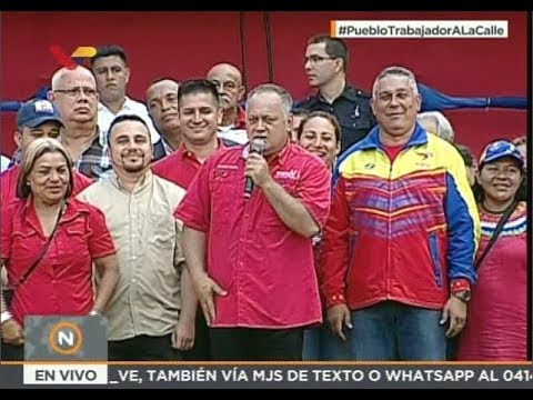 Discurso completo de Diosdado Cabello este 21 agosto 2018 en marcha de apoyo a Maduro