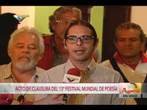 Clausura del Festival Mundial de Poesía 2016