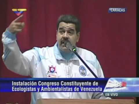Presidente Nicolás Maduro en I Congreso de Ecologistas y Ambientalistas