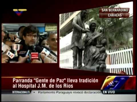 Parranda Gente de Paz alegró a pacientes del Hospital J.M. de los Ríos