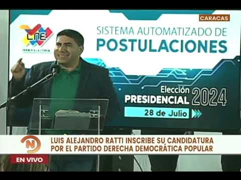 Luis Ratti postula su candidatura a las Elecciones Presidenciales 2024