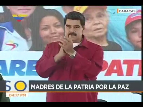 Presidente Maduro en acto con las Madres de la Patria, 13 mayo de 2017