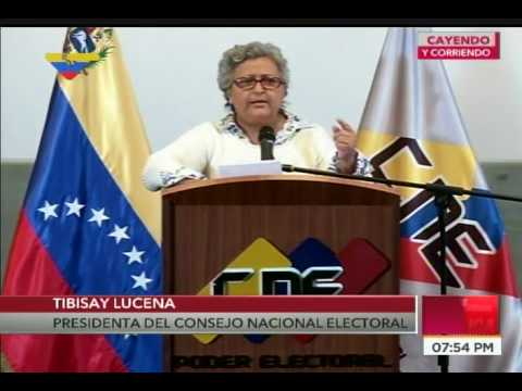 Rectora del CNE anuncia que se repetirán elecciones de constituyentes en dos municipios