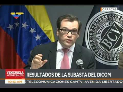 Pedro Maldonado ofrece resultados de primera subasta de dólares Dicom, 31 mayo 2017