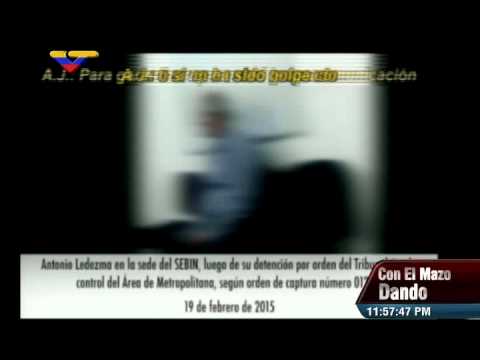 Antonio Ledezma niega haber sido golpeado o maltratado durante su detención