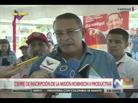 Cierre de inscripciones de Mision Robinson II Productiva en Vargas y Trujillo
