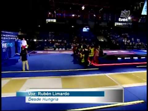 Premiación de Rubén Limardo como subcampeón del Mundial de Esgrima y entrevista de TVES