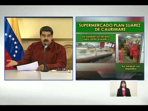 Maduro sobre supermercados Plan Suárez: Quien viole precios acordados, ¡mandaremos al Sebin!