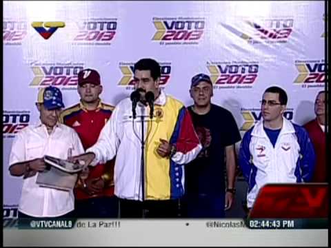 Presidente Nicolás Maduro vota en elecciones del 8-D y da mensaje al pueblo venezolano