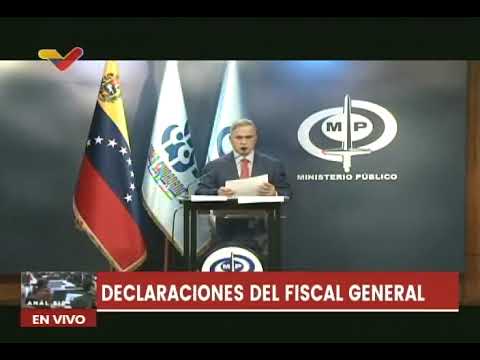 Fiscal General Tarek William Saab sobre paramilitares contactados para sabotear elecciones