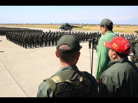 Maduro participa en ejercicios militares en Aragua, 29 enero 2019